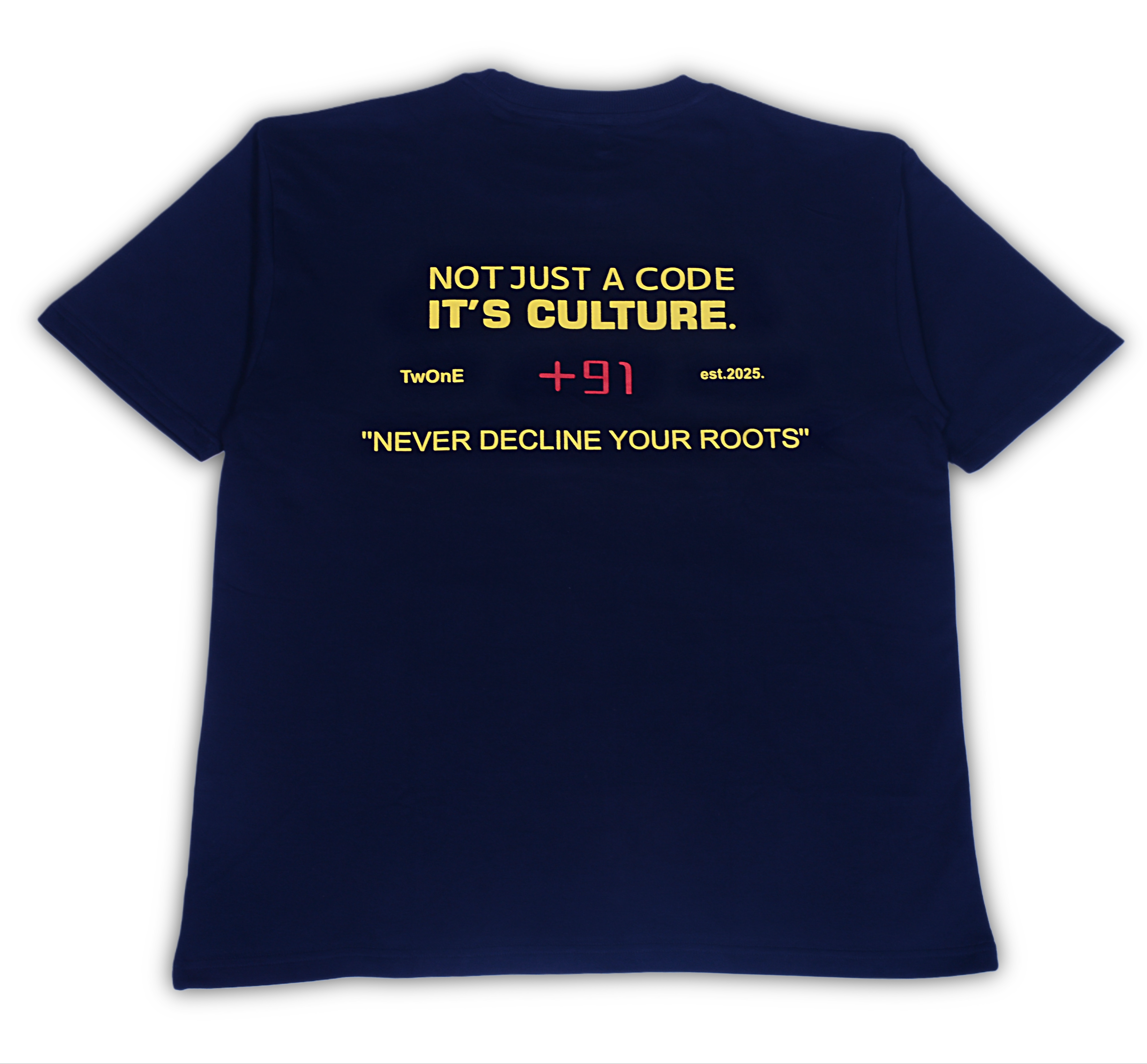 +91 Drop Shoulder Tee (navy)